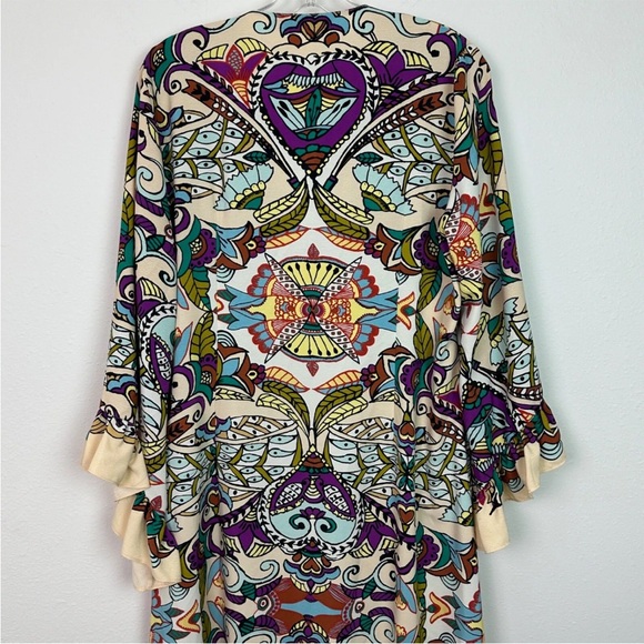 Zara Printed Boho Dress L - Picture 9 of 12